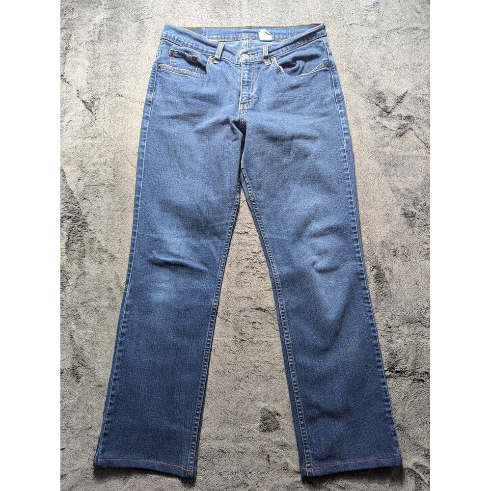 Levi's Straight Leg Jeans in Medium Blue Denim